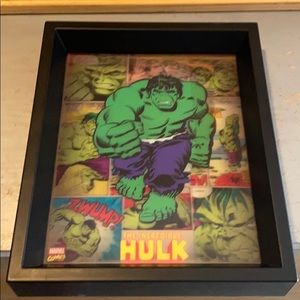 The Incredible Hulk- Marvel Comics 3-D wall art